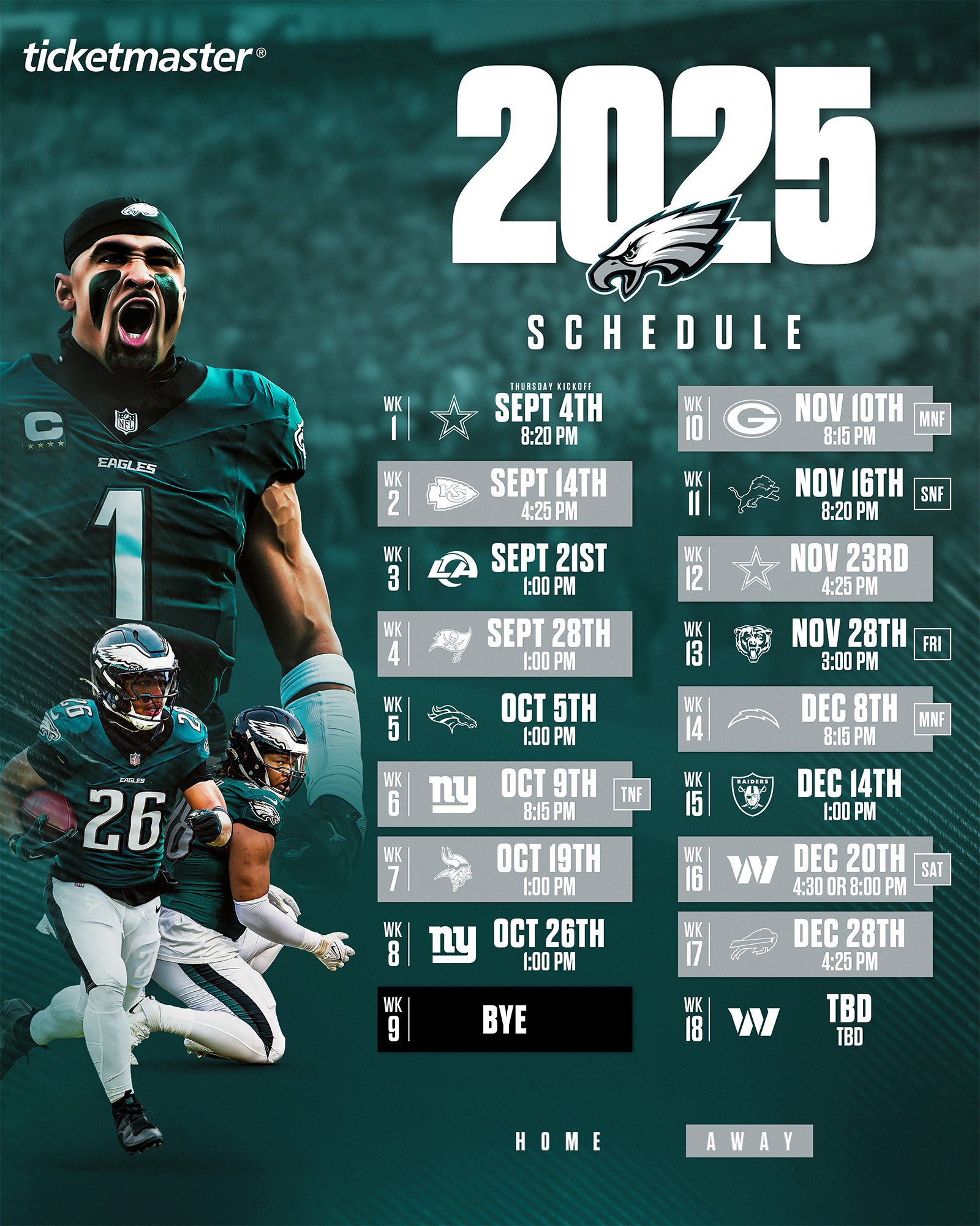 Analyzing the Eagles Schedule for 2025: Key Matches and Insights