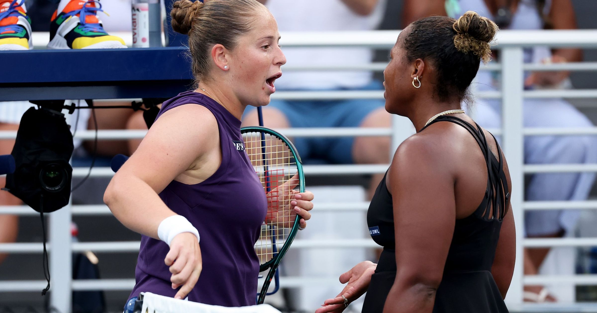 Jelena Ostapenko Takes on Taylor Townsend in Thrilling Tennis Match