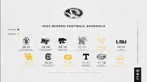 2023 Mizzou Football Schedule: Key Games and Dates
