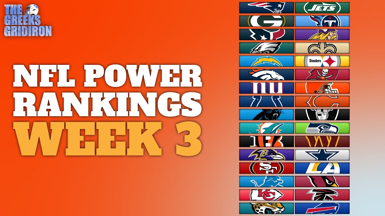 NFL Power Rankings: Week 3 Analysis and Insights
