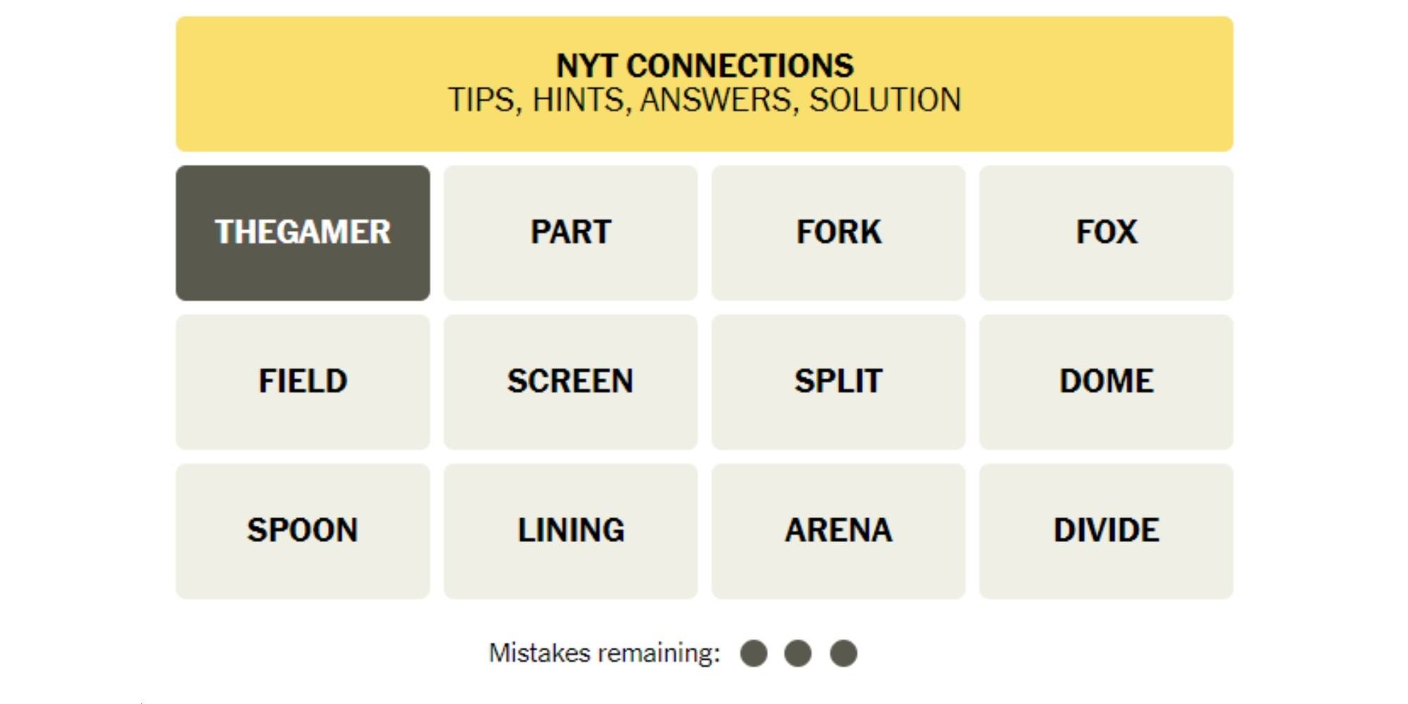 Hints for NYT Connections on September 12