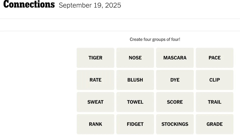 Unlocking the NYT Connections Hints for September 19