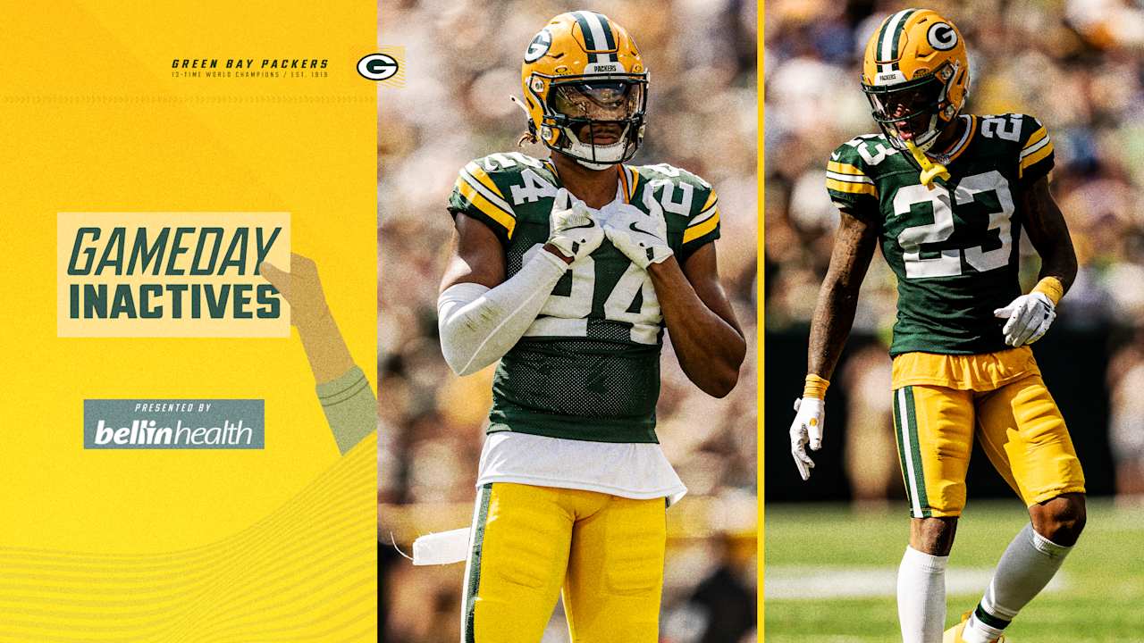 Green Bay Packers Inactives for Game Day: Latest Updates