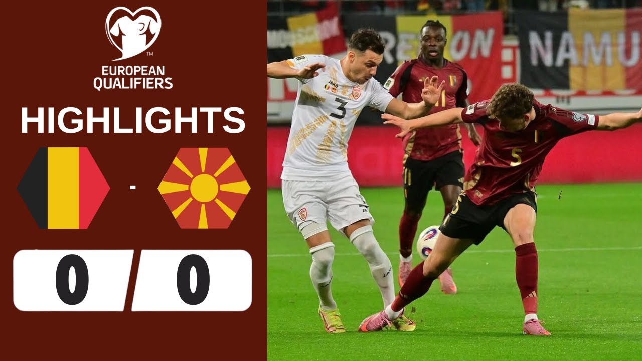 Belgium vs North Macedonia: A Clash on the Football Field