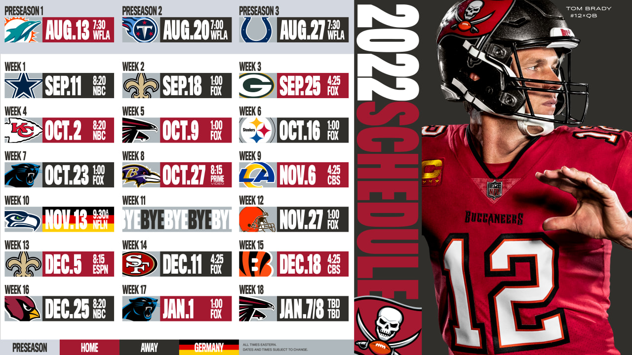 The Complete Bucs Schedule for the 2023 NFL Season