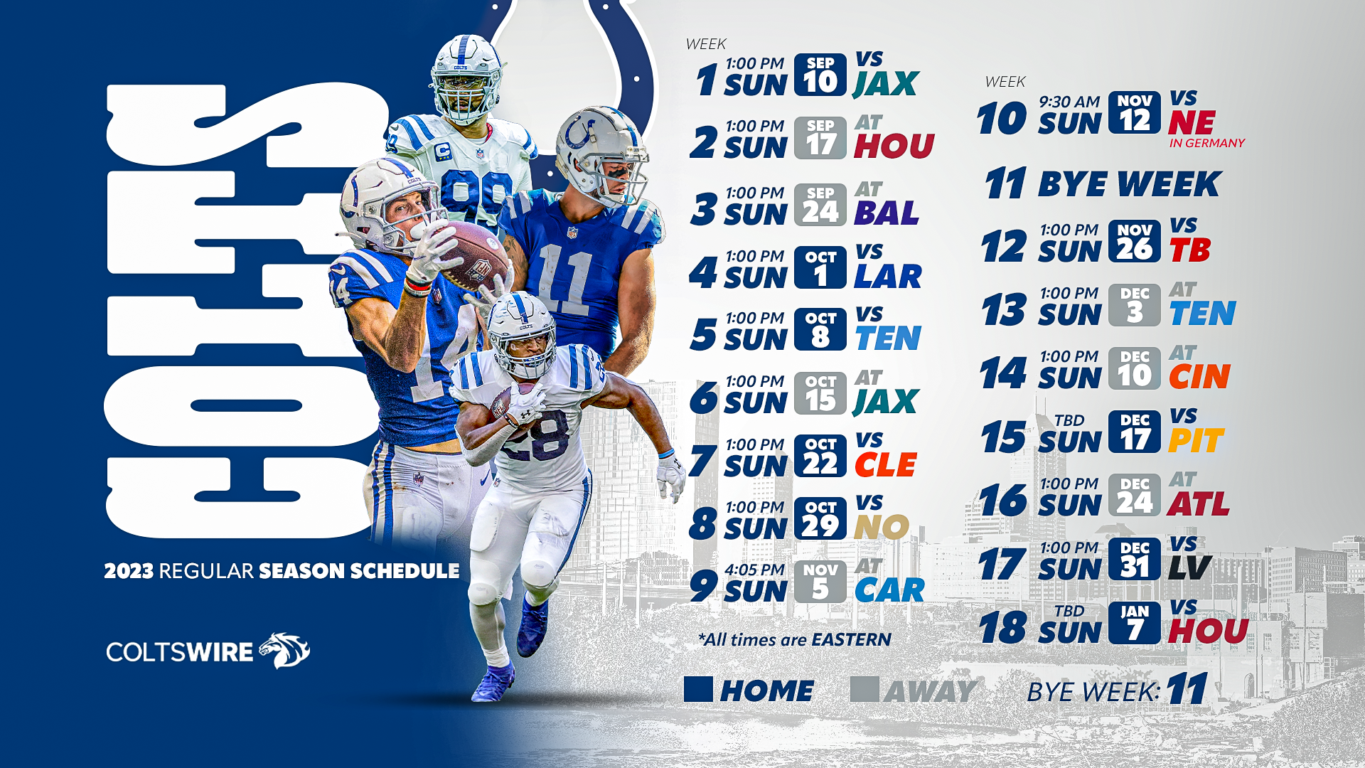 2023 Indianapolis Colts Schedule: Key Dates and Matchups