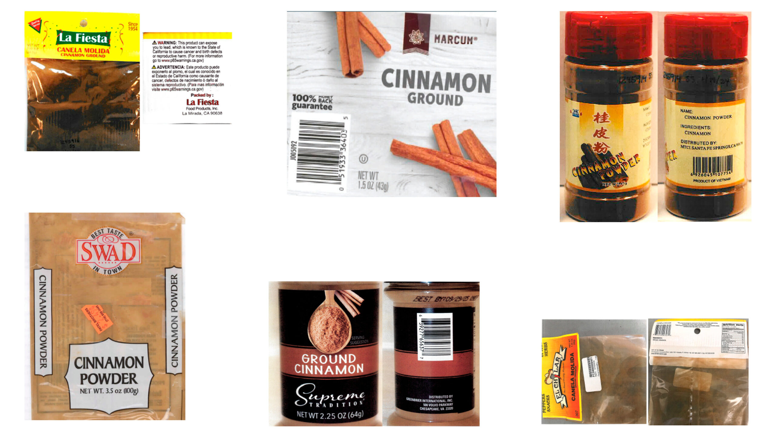 FDA Issues Recall on Ground Cinnamon Products