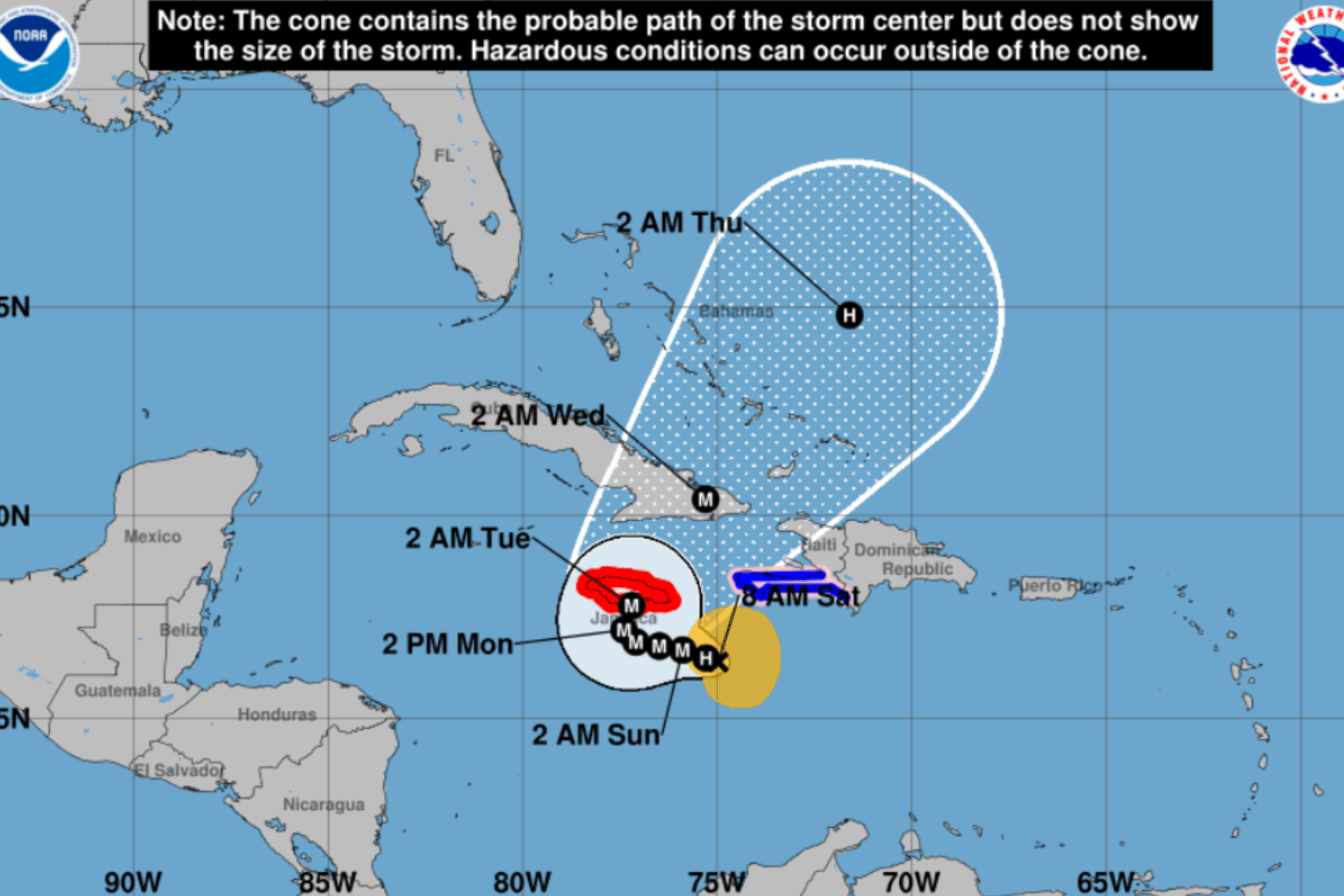 Current Situation of Melissa Tropical Storm and Its Impact
