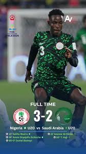 Nigeria U-20 vs Saudi Arabia U-20: A Competitive Clash in Youth Football