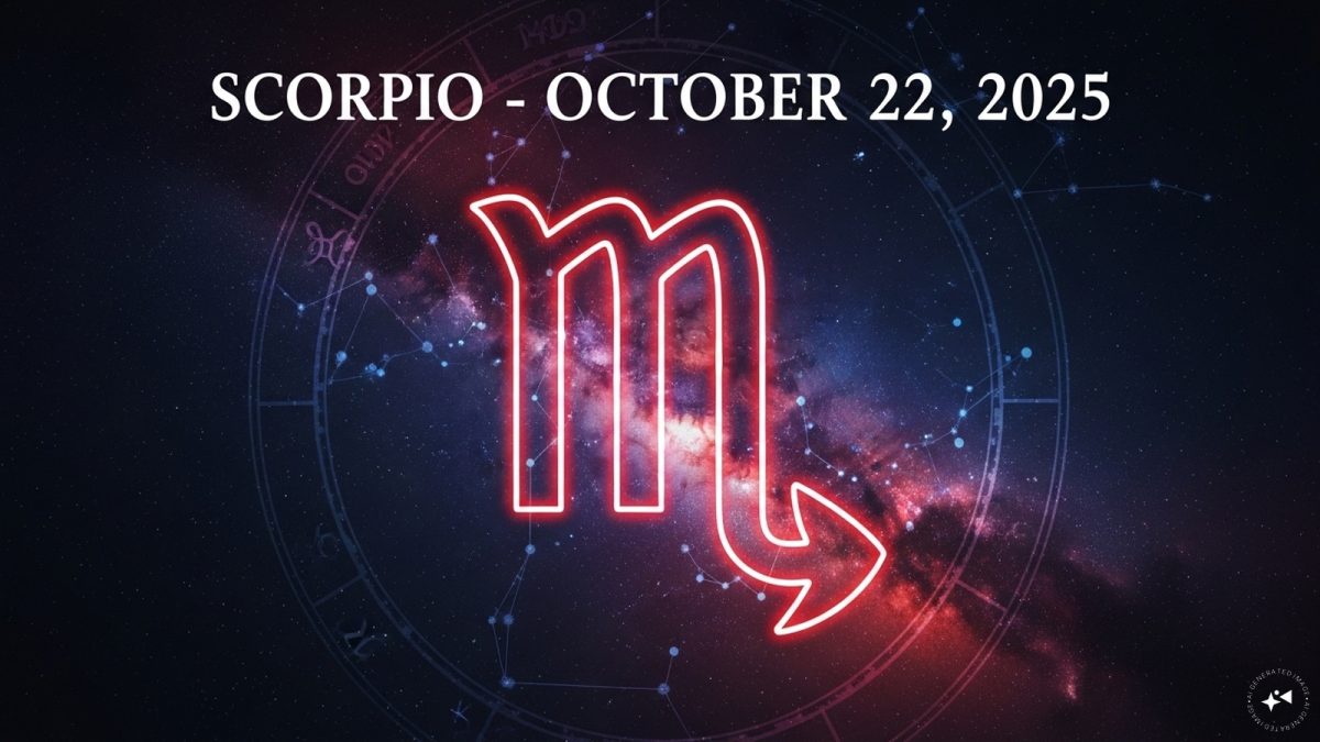Scorpio Daily Horoscope for October 22, 2025