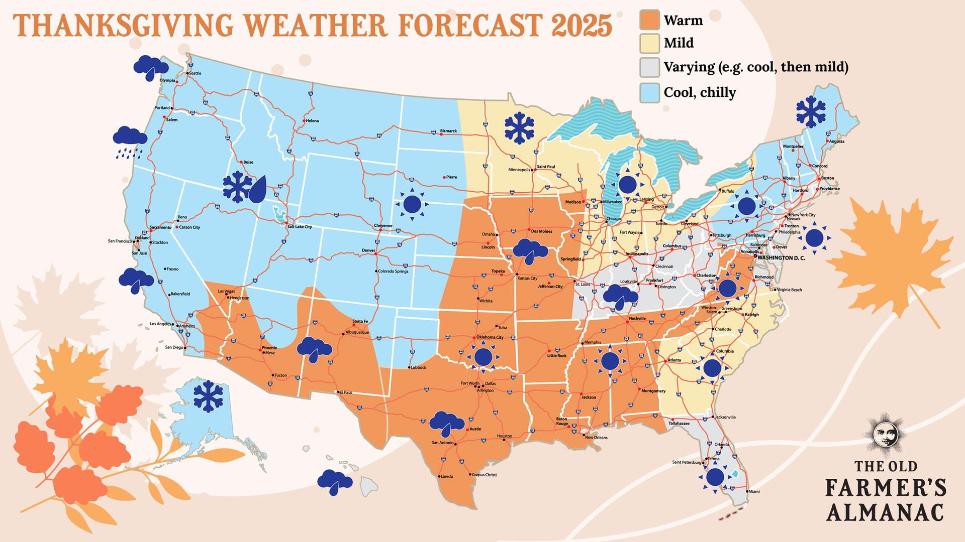 Thanksgiving Weather Outlook for 2025