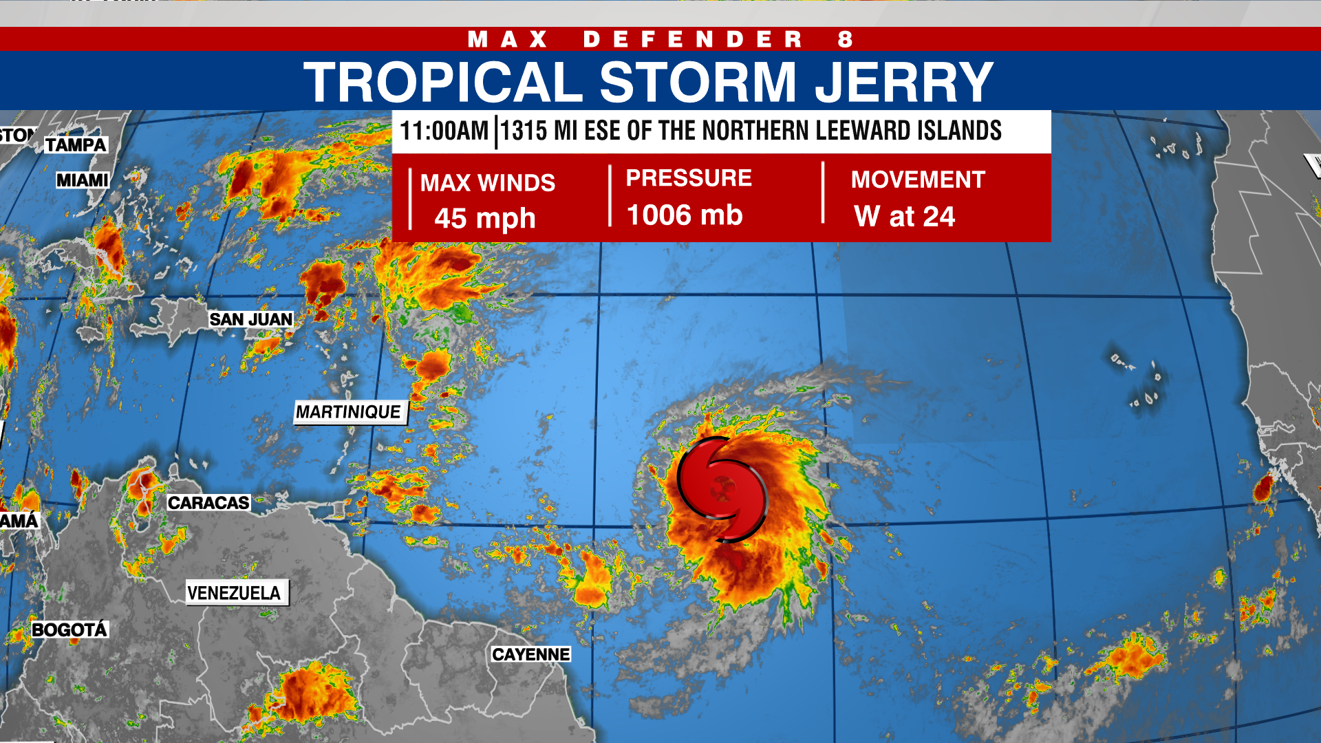 Tropical Storm Jerry: Current Path and Impacts