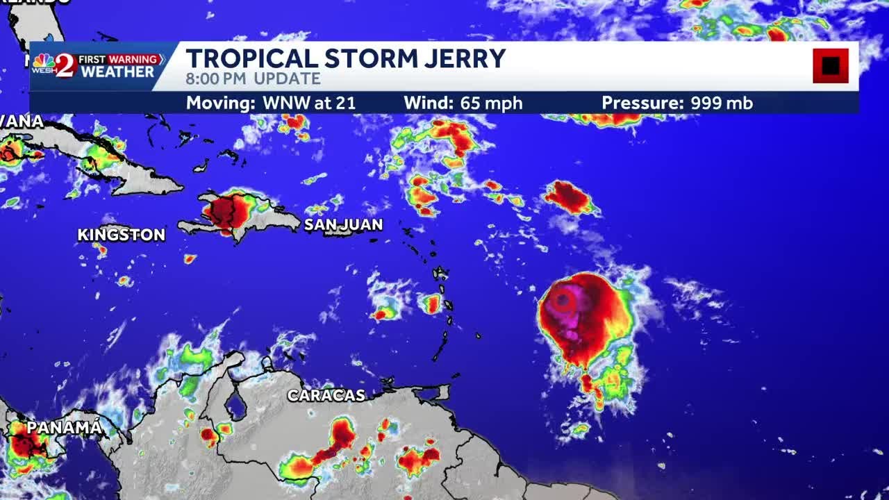 Latest Forecast on Tropical Storm Jerry: What to Expect