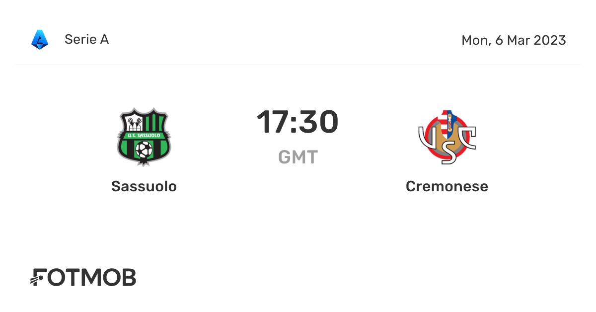 Sassuolo vs Cremonese: A Competitive Clash in Serie A