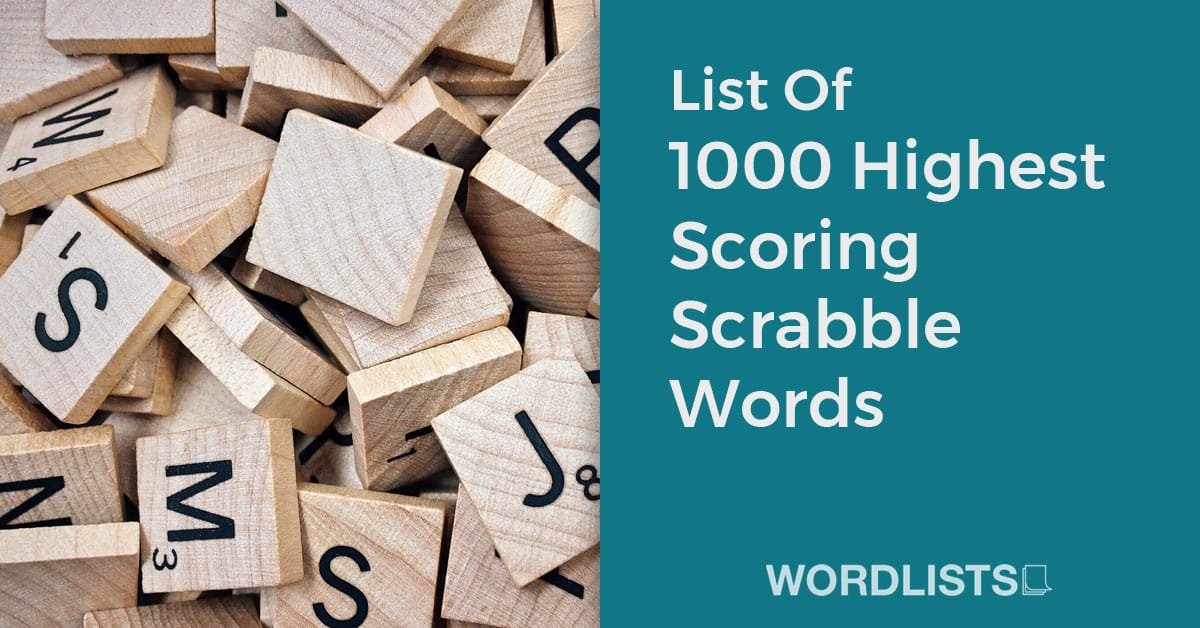 Exploring the Second Highest Scoring Scrabble Word