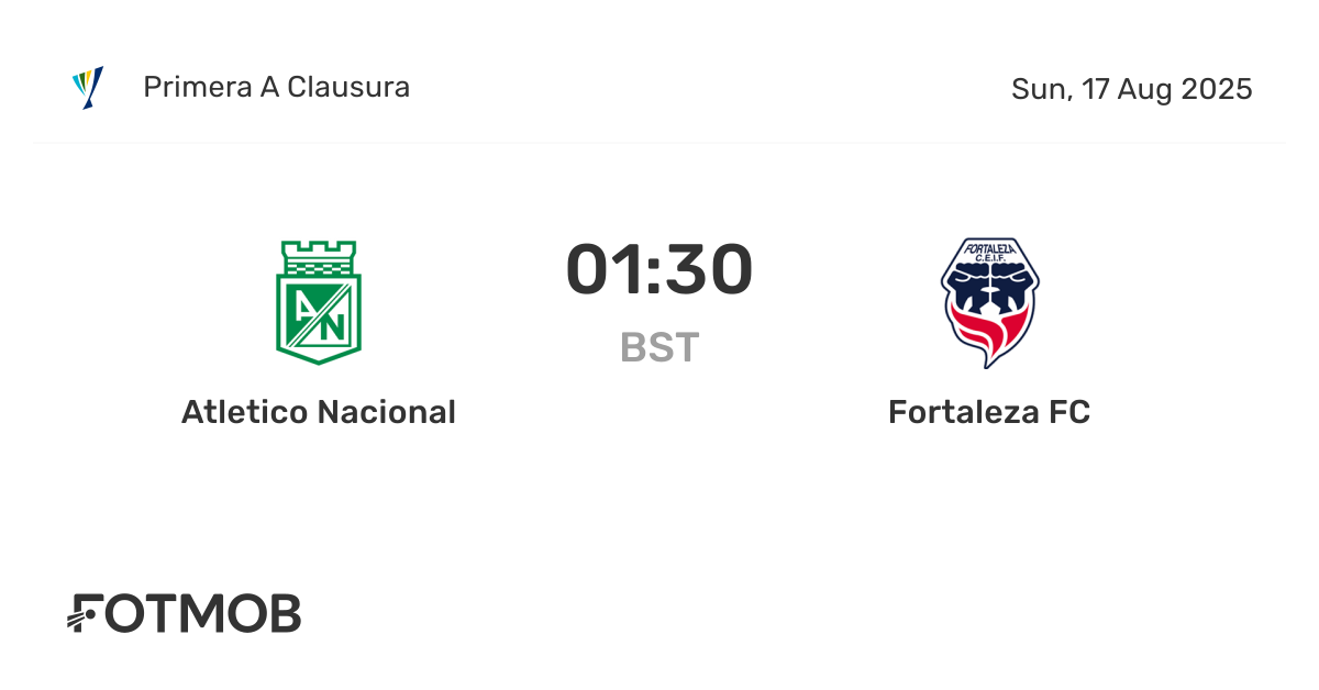 Atlético Nacional vs Fortaleza: A Thrilling Matchup in Soccer