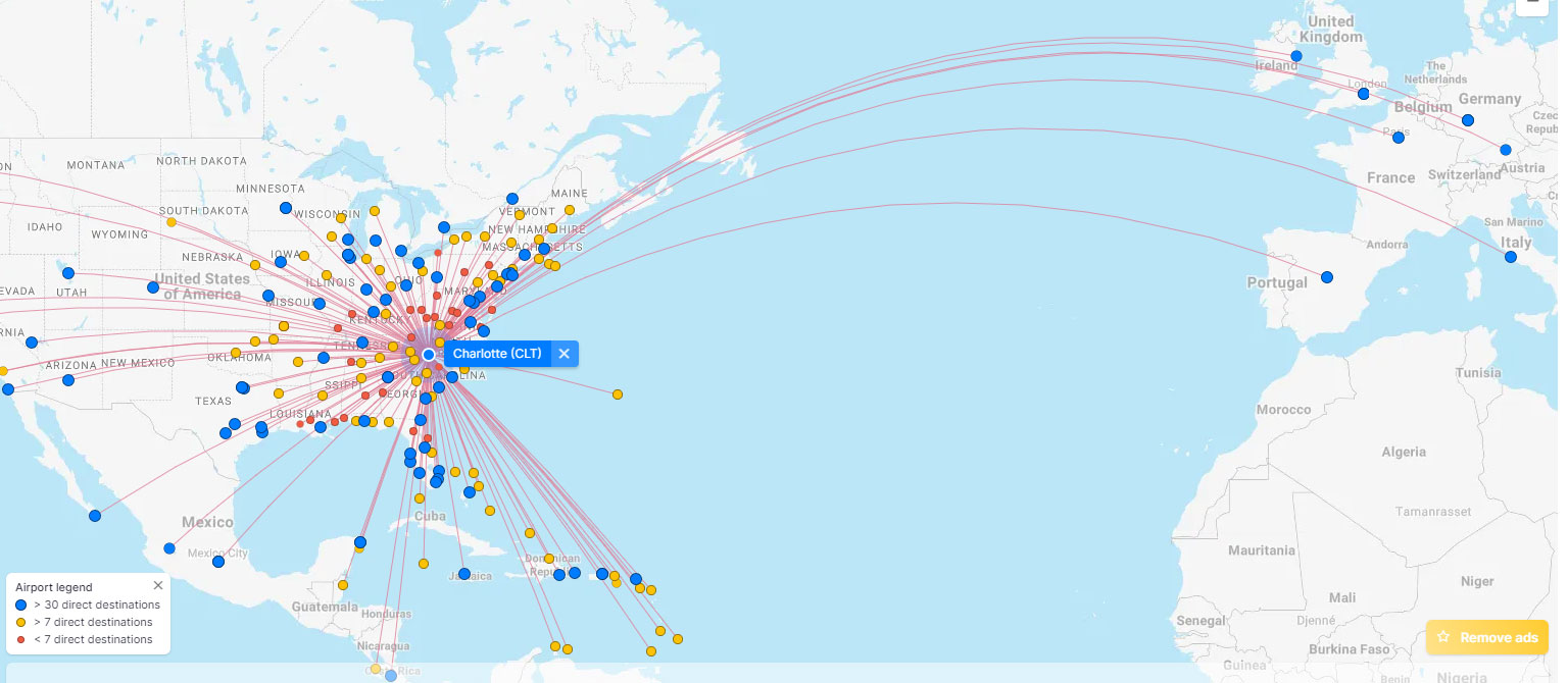 An Overview of CLT Flights from Charlotte Douglas Airport