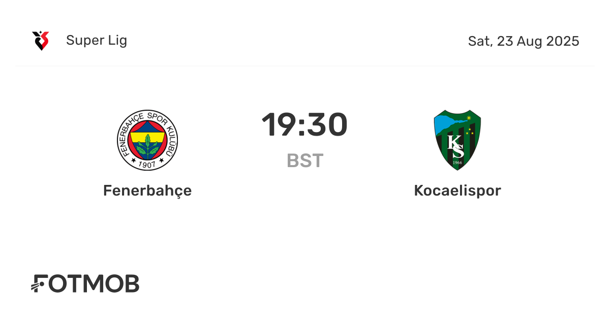 Kocaelispor vs Fenerbahçe: A Thrilling Showdown