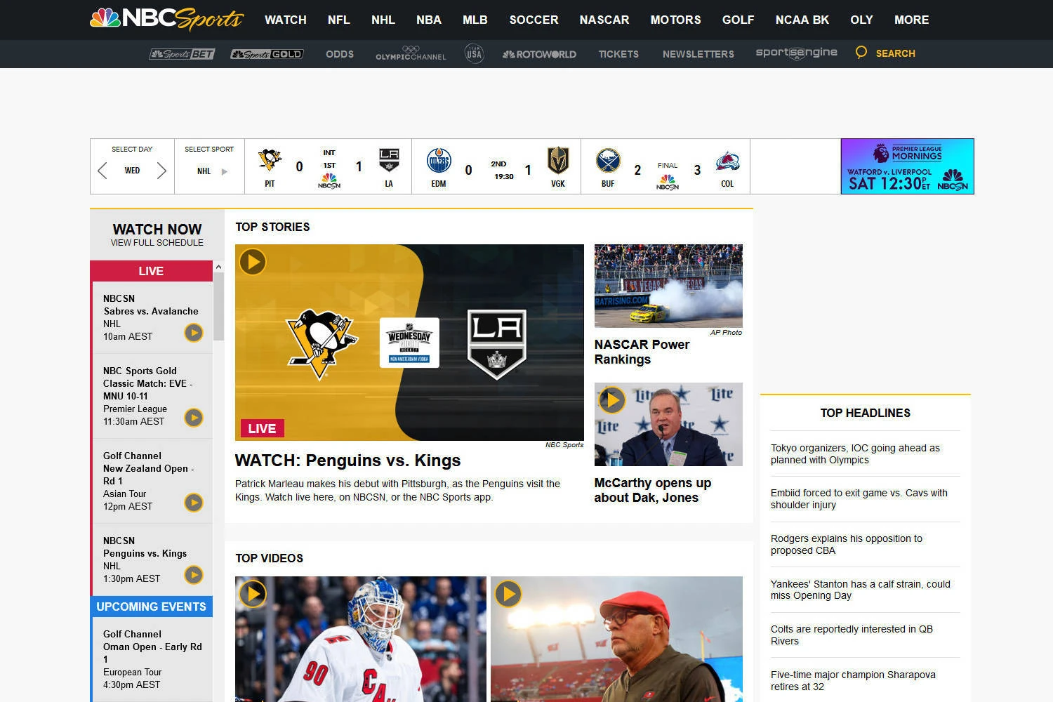Latest Insights and Highlights from NBC Sports