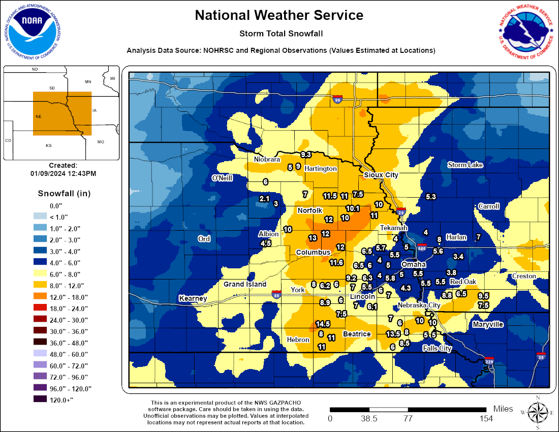 Latest Snowfall Weather Forecast for the Upcoming Week