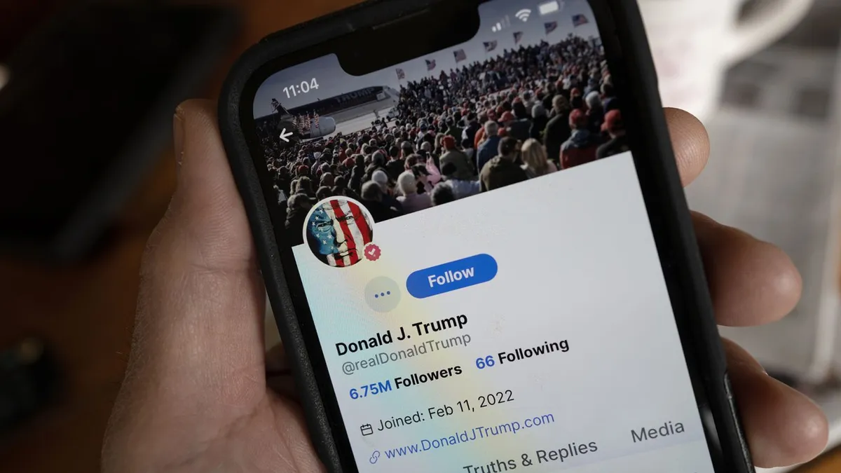 trump truth social — CA news